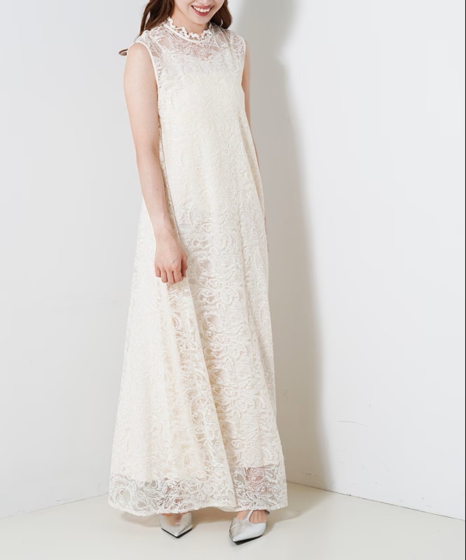 Prism lace A-line dress | DRESS,DRESS | ROOM903 online