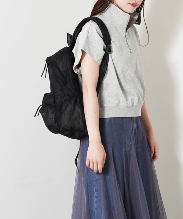 ハーフジッププルオーバー