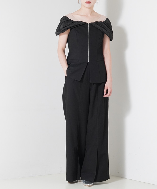 スーツ・フォーマル・ドレス ANDRESD drape dress BLACK スーツ・フォーマル・ドレス ANDRESD drape dress BLACK ANDRESD