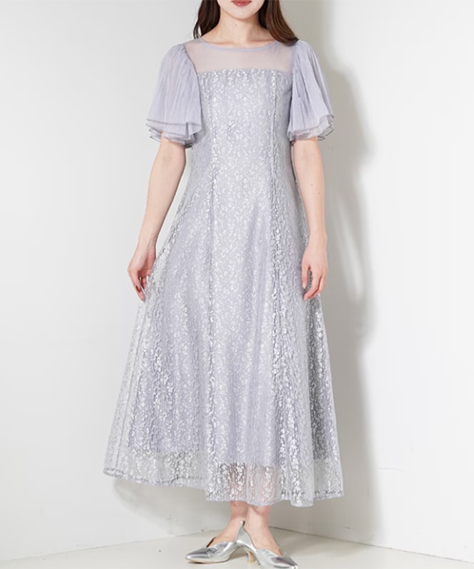 ジャガードレースワンピース