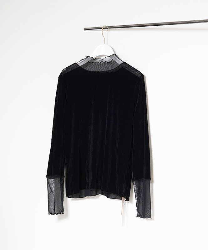 シアーベロアハイネック