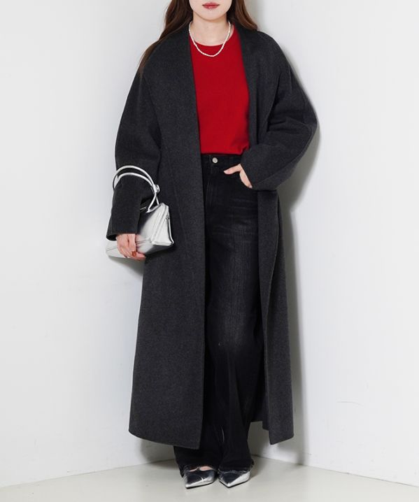 リバーロングフレアウールコート | ALL ITEM | ROOM903 online