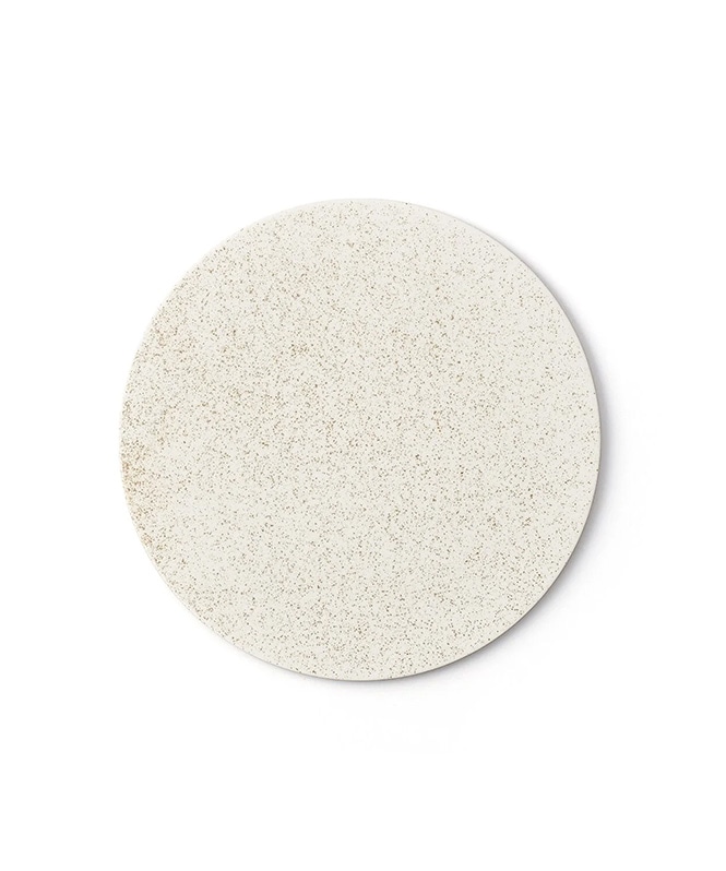 【受注生産】Flat plate Ф15cm -Nashiji White-