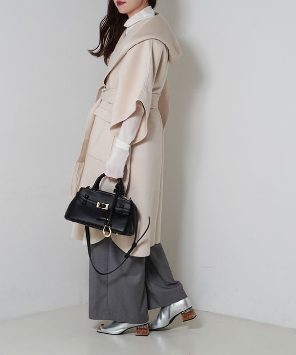 Cashmere brend poncho coat