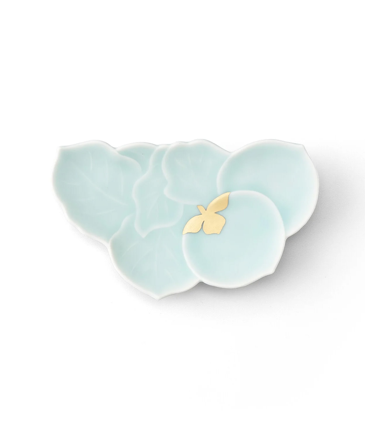 【受注生産】モイスト青磁 金彩 柿皿