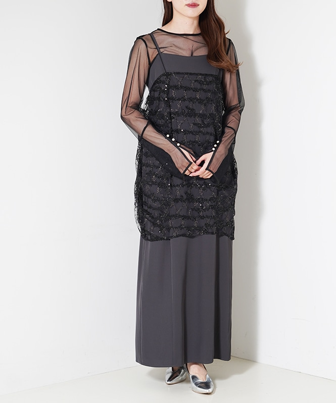 Midnight sparkle dress set