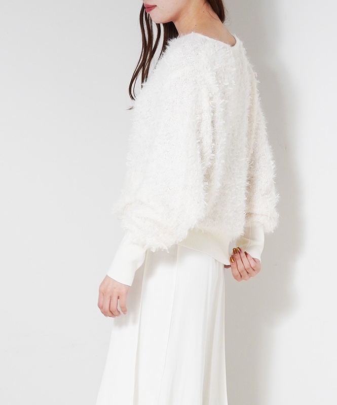 チュールフェザーヤーンプルオーバー