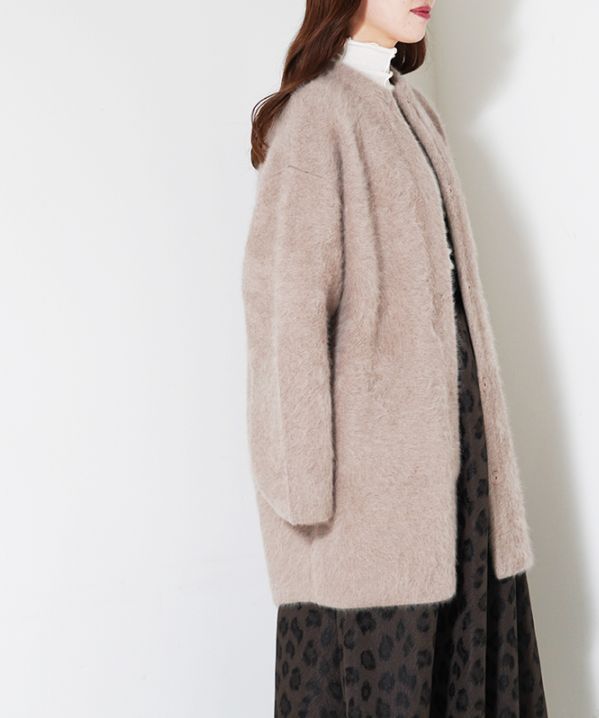 Fox Cashmere knit coat