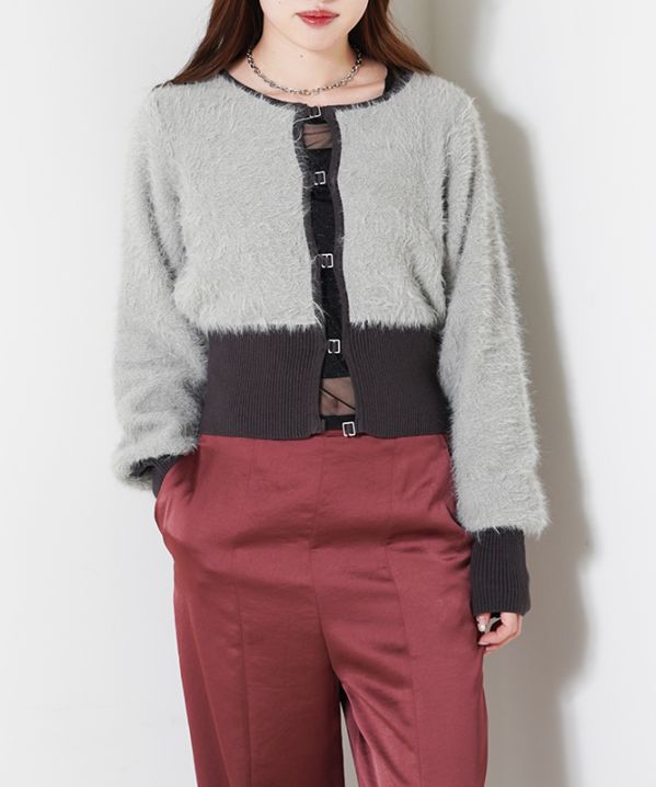 シャギーカーディガン