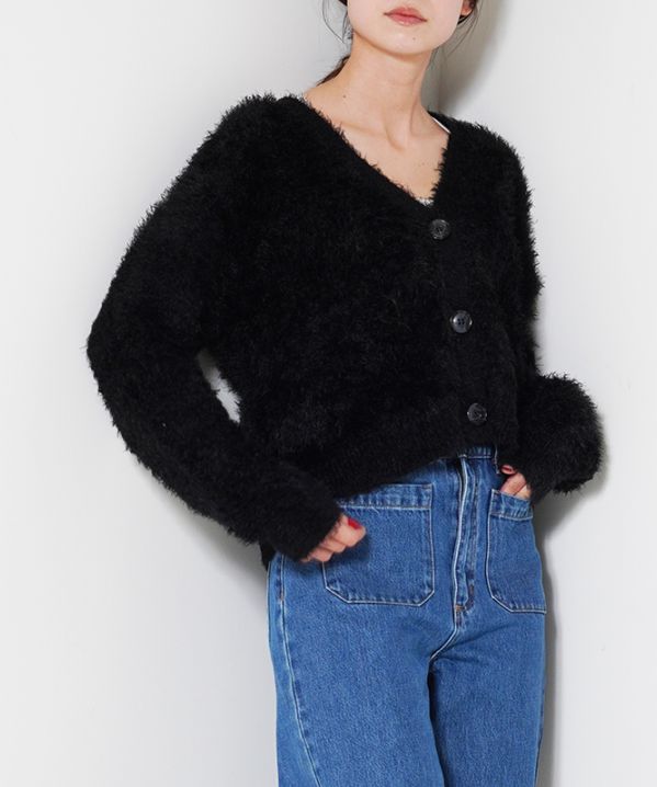 シャギーカーディガン