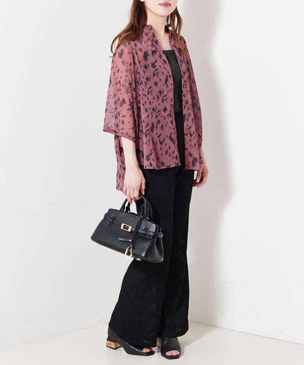レオパードドルマンブラウス