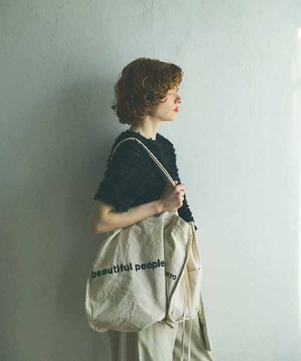 brushed logo holiday lesure bag