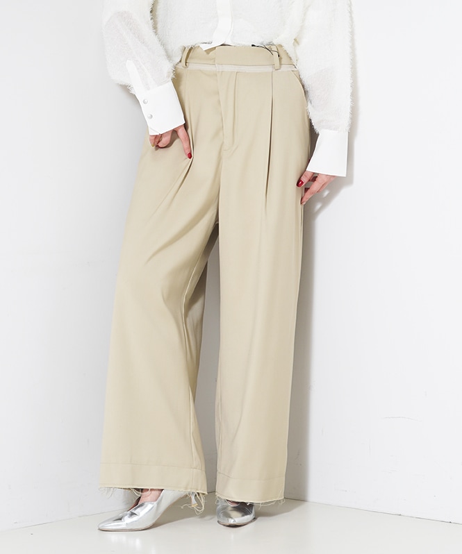 フロントアシメパンツ