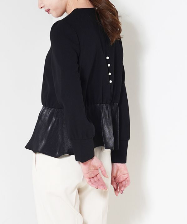 ペプラムブラウス