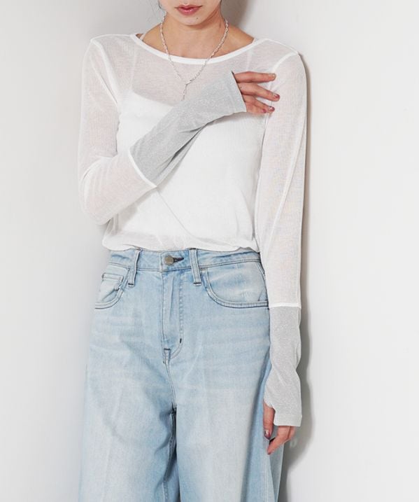 2wayラメカフスインナー