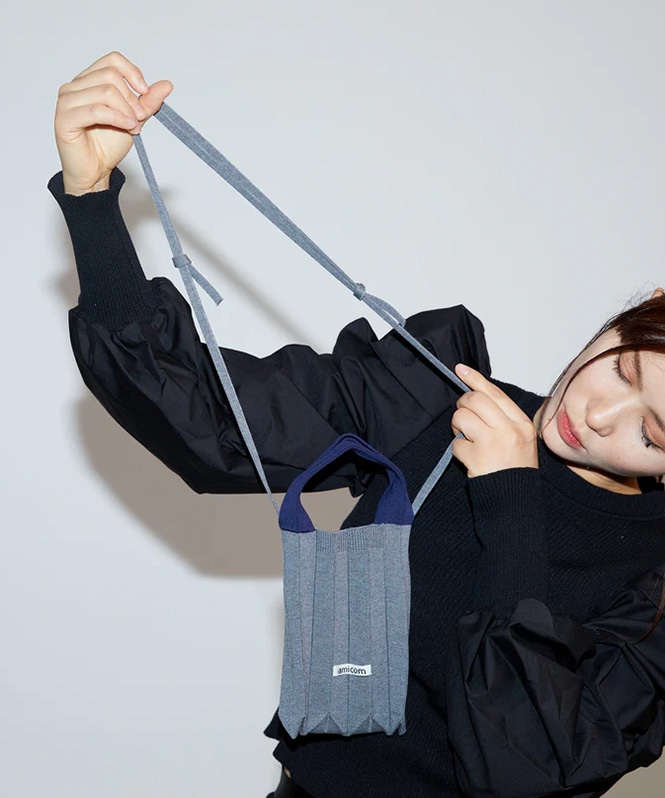 PLEATS PHONE POUCH(HANDEL COLOR)