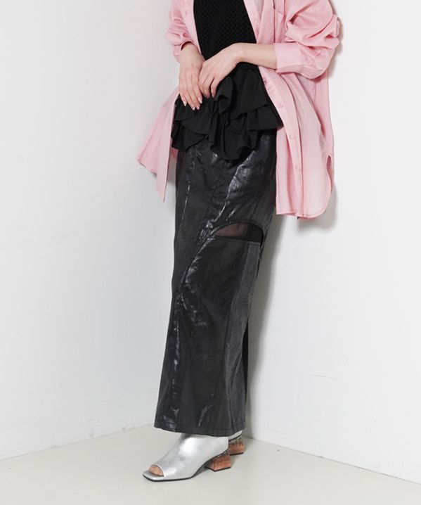 シアー切替スカート