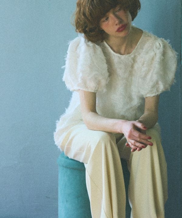 ジャガードブラウス