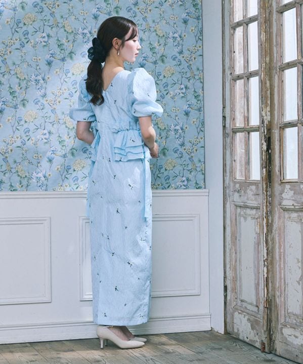 blossom frill dress