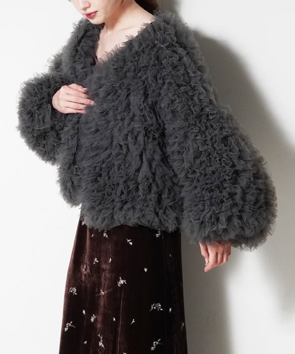 volume tulle jacket