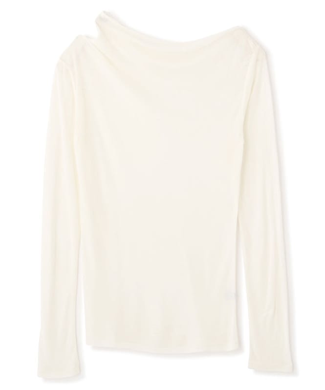 ETRE TOKYO - デザインネックスウェットプルオーバー - WHITE