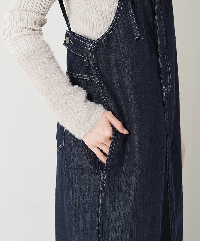 デニムジャンスカワンピース