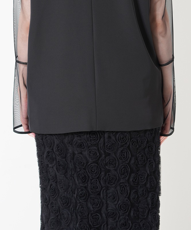 Rose race pencil dress