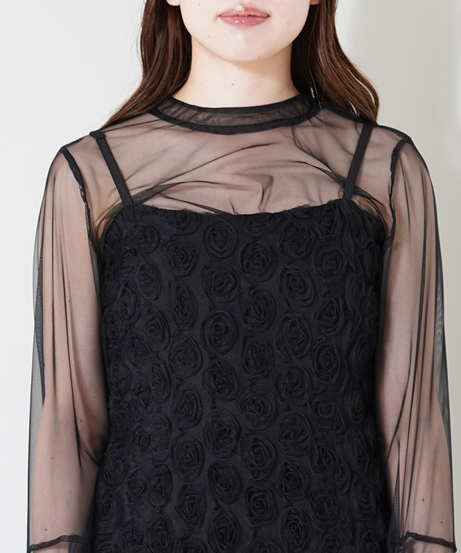 Rose race pencil dress