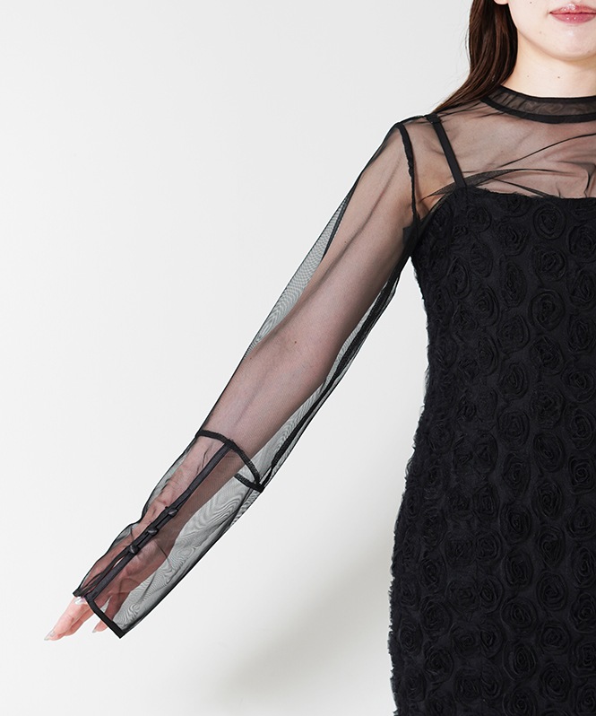 Rose race pencil dress