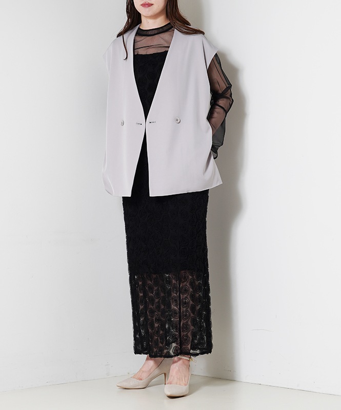 Rose race pencil dress