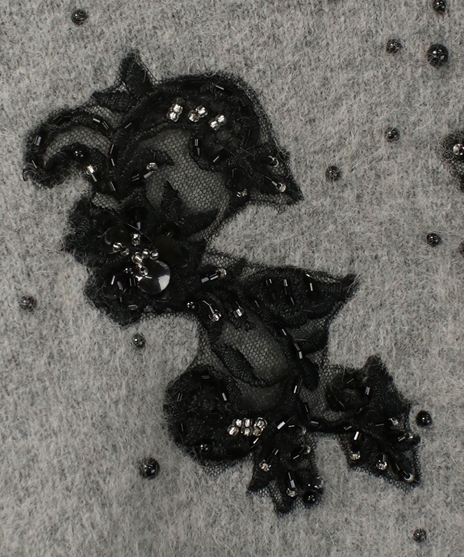 フォックス混ビジュー刺繍ニット | ALL ITEM | ROOM903 online