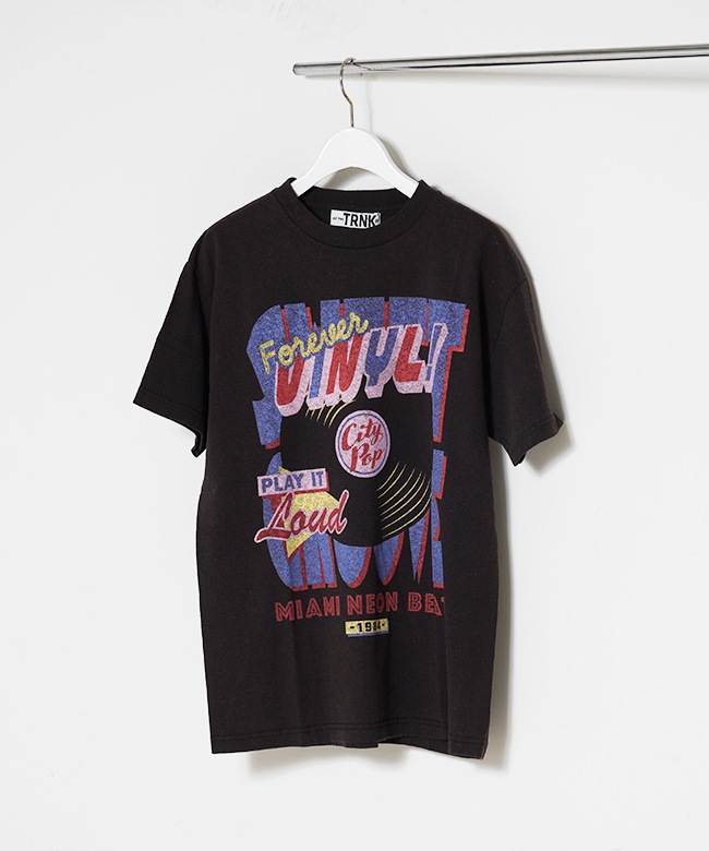 レコードプリントヴィンテージTシャツ
