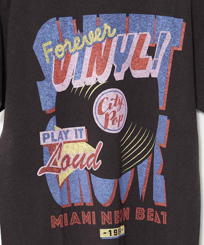 レコードプリントヴィンテージTシャツ