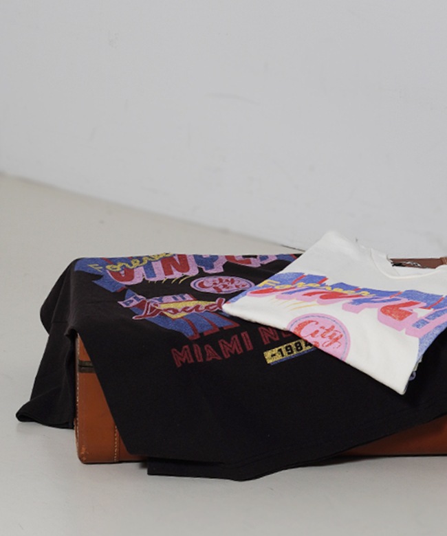 レコードプリントヴィンテージTシャツ