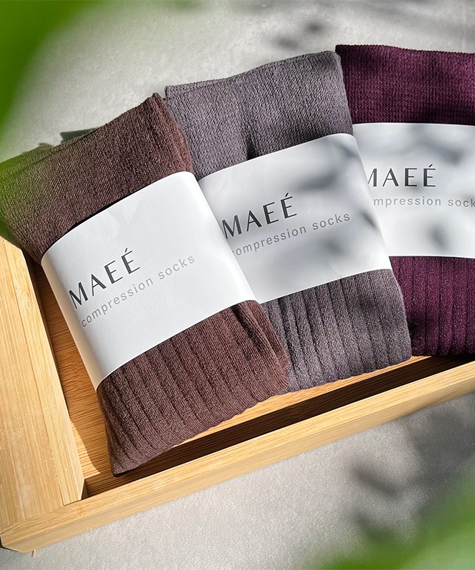 コンプレッションソックス コットンリブタイプ