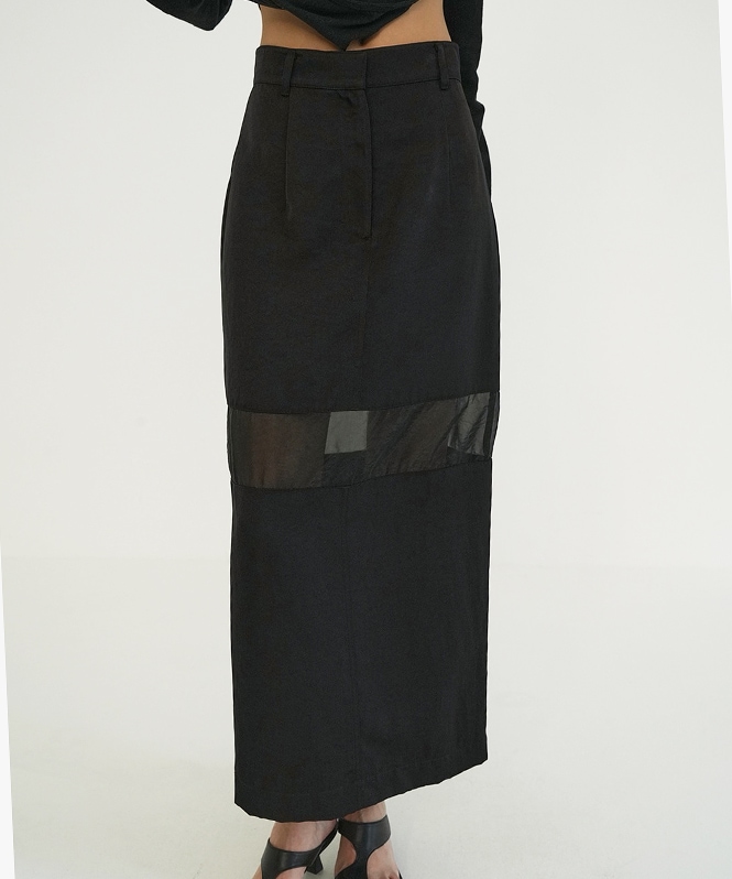 スカート clane SHEER SWITCHING STRAIGHT SKIRT CLANE SHEER SWITCHING STRAIGHT SK | ALL ITEM | ROOM903 online