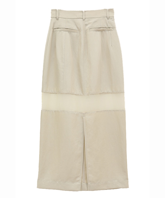 スカート clane SHEER SWITCHING STRAIGHT SKIRT SHEER SWITCHING STRAIGHT SKIRT｜SKIRT/PANTS(スカート/パンツ