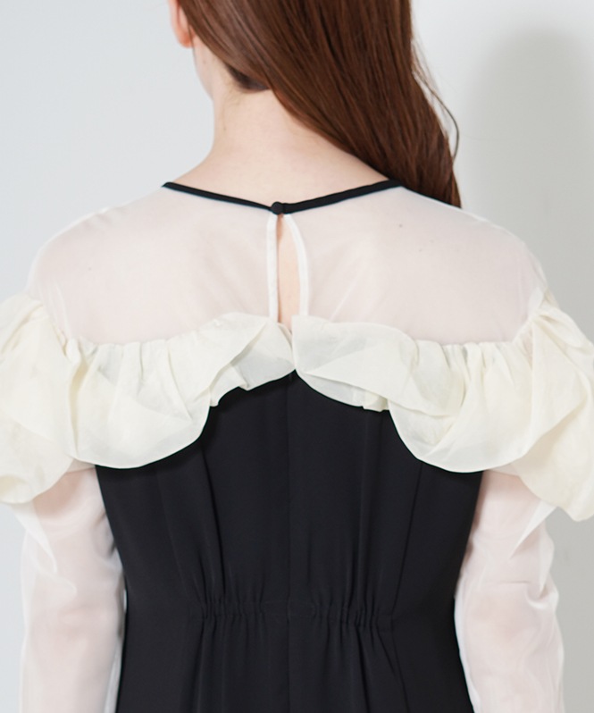 frills flare dress | ONEPIECE | ROOM903 online