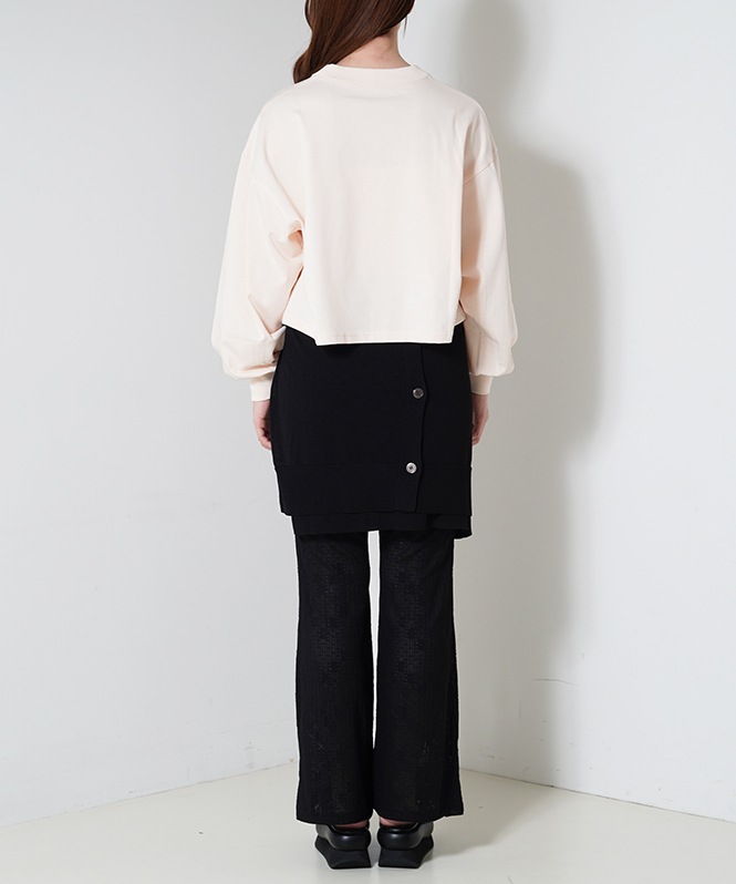 ボリュームスリーブカットプルオーバー