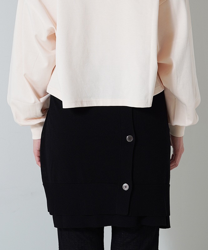 ボリュームスリーブカットプルオーバー