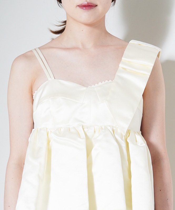 asymmetry ribbon set up | DRESS,PANTS DRESS | ROOM903 online