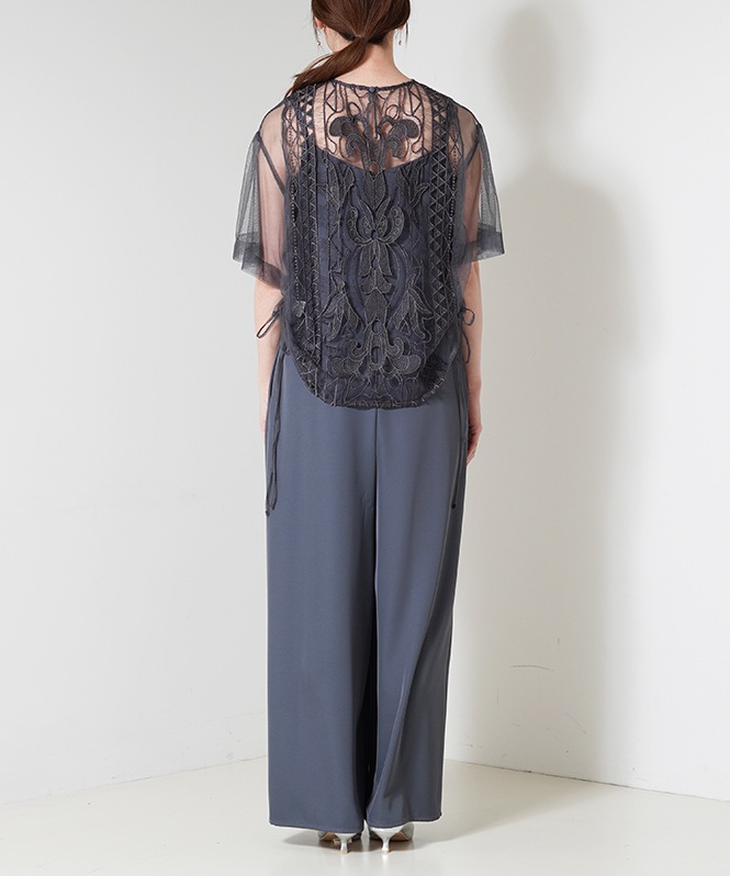 Jacquard lace pants dress□ | ALL ITEM | ROOM903 online