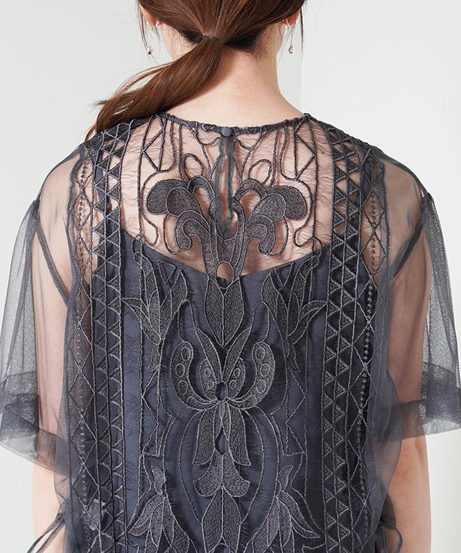 Jacquard lace pants dress□ | ALL ITEM | ROOM903 online