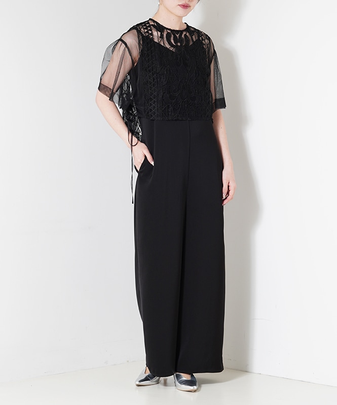 Jacquard lace pants dress | ALL ITEM | ROOM903 online