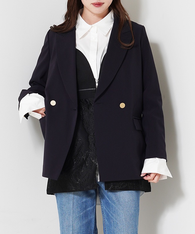 ステファニーダブルクロストラッドジャケット