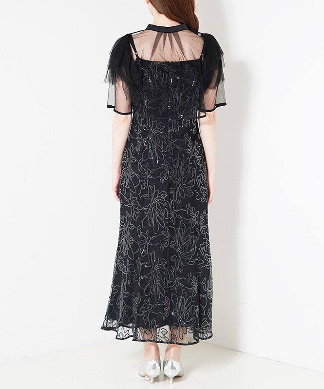 フラワーレースセットドレス