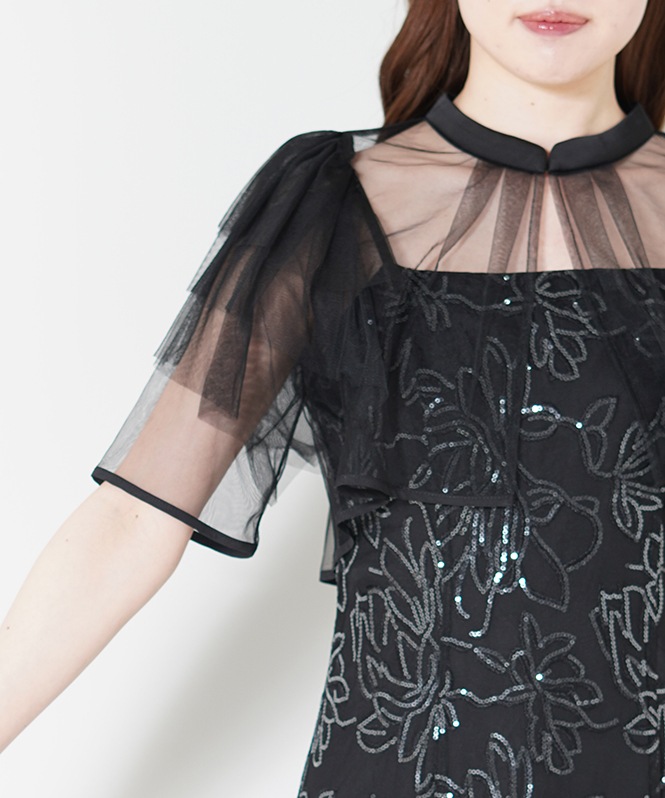 フラワーレースセットドレス