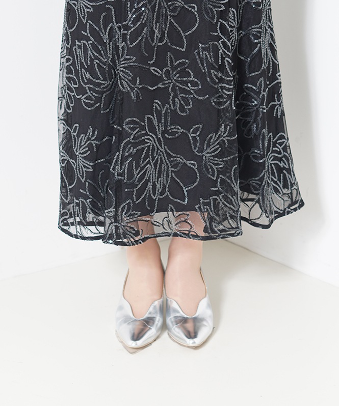 フラワーレースセットドレス