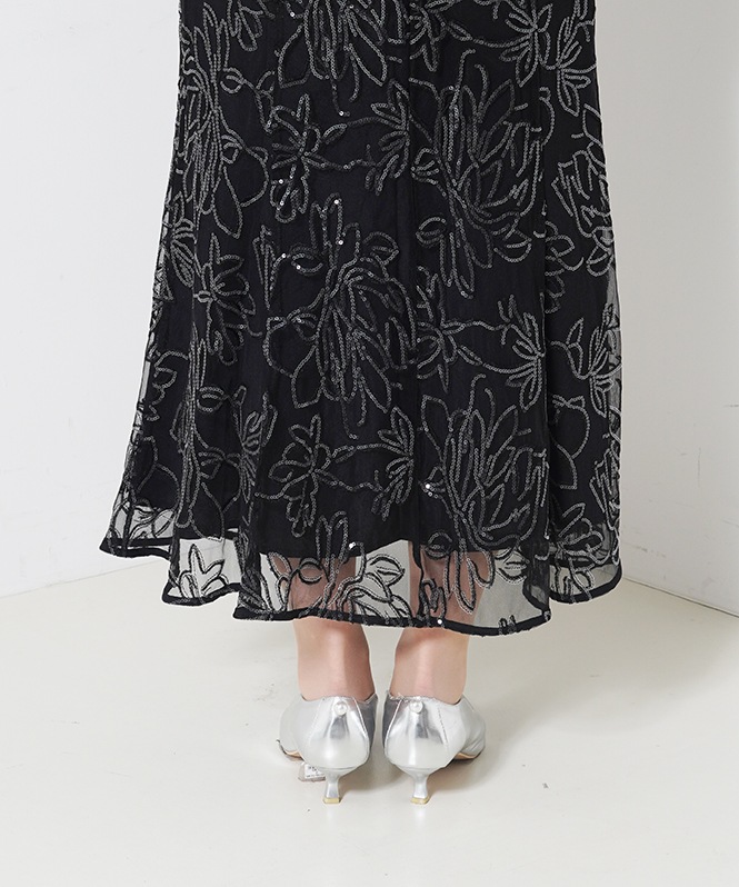 フラワーレースセットドレス