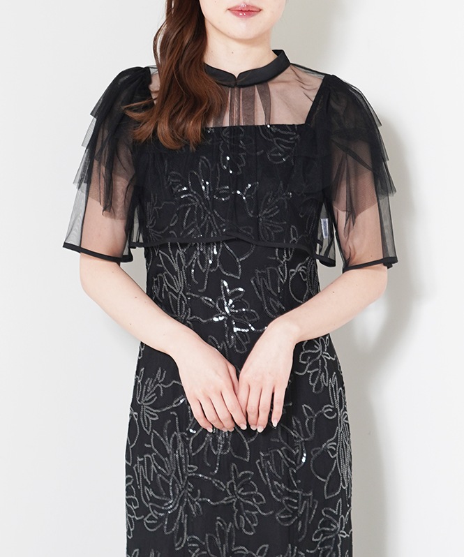 フラワーレースセットドレス